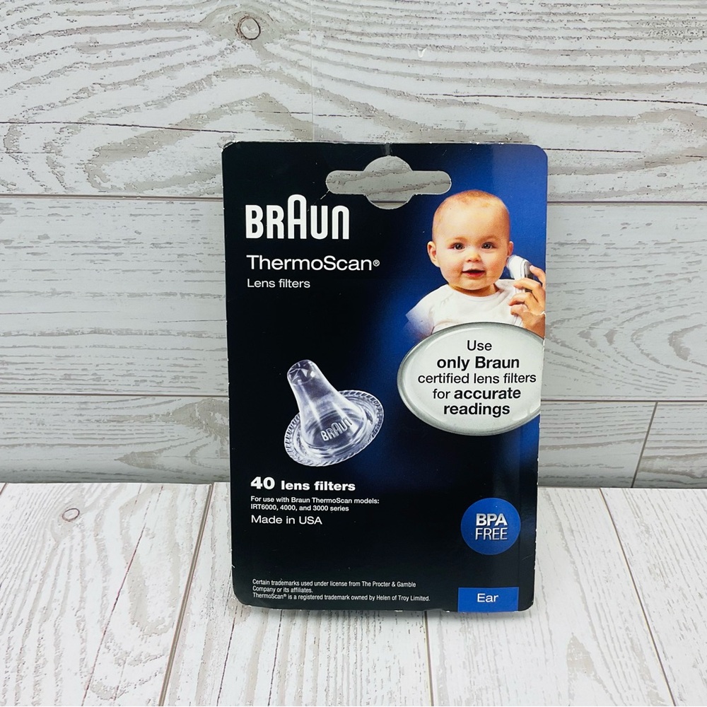 Braun ThermoScan Lens Filters - Ear Thermometer Covers (40 Lens) BPA Free